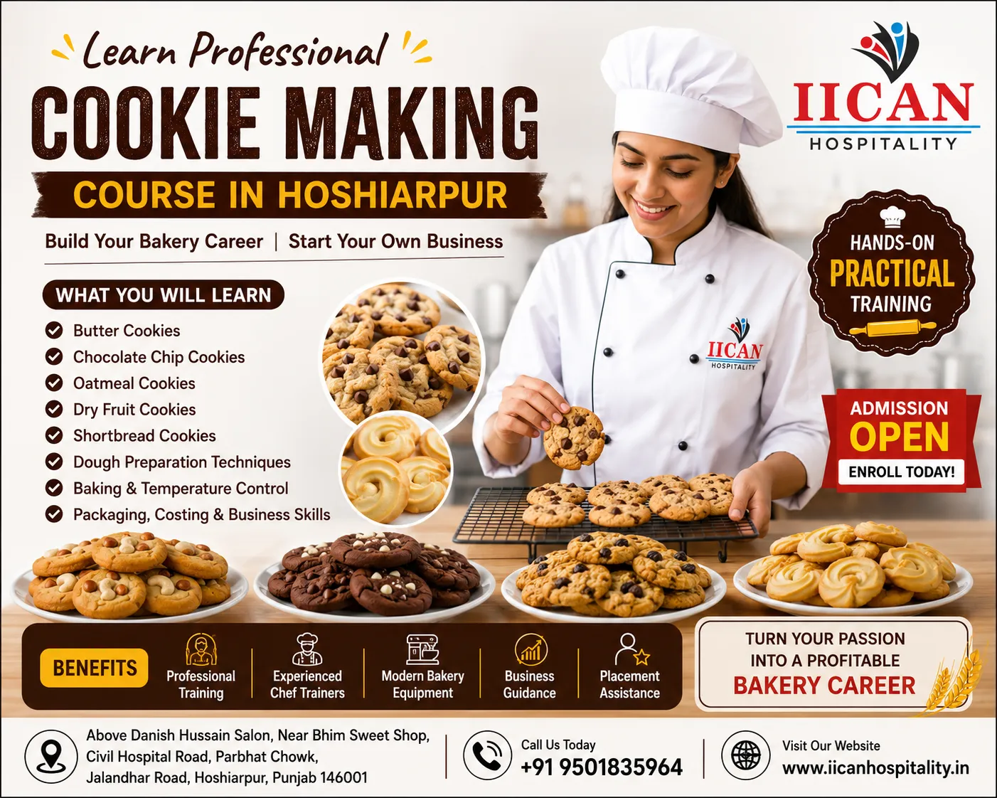 Cookie Making Course in Hoshiarpur | Professional Bakery Training at IICAN