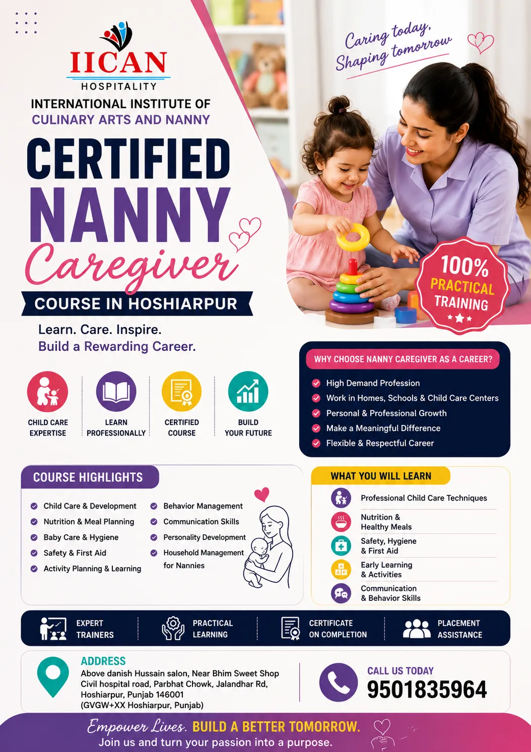 Nanny Caregiver Diploma Course in Hoshiarpur