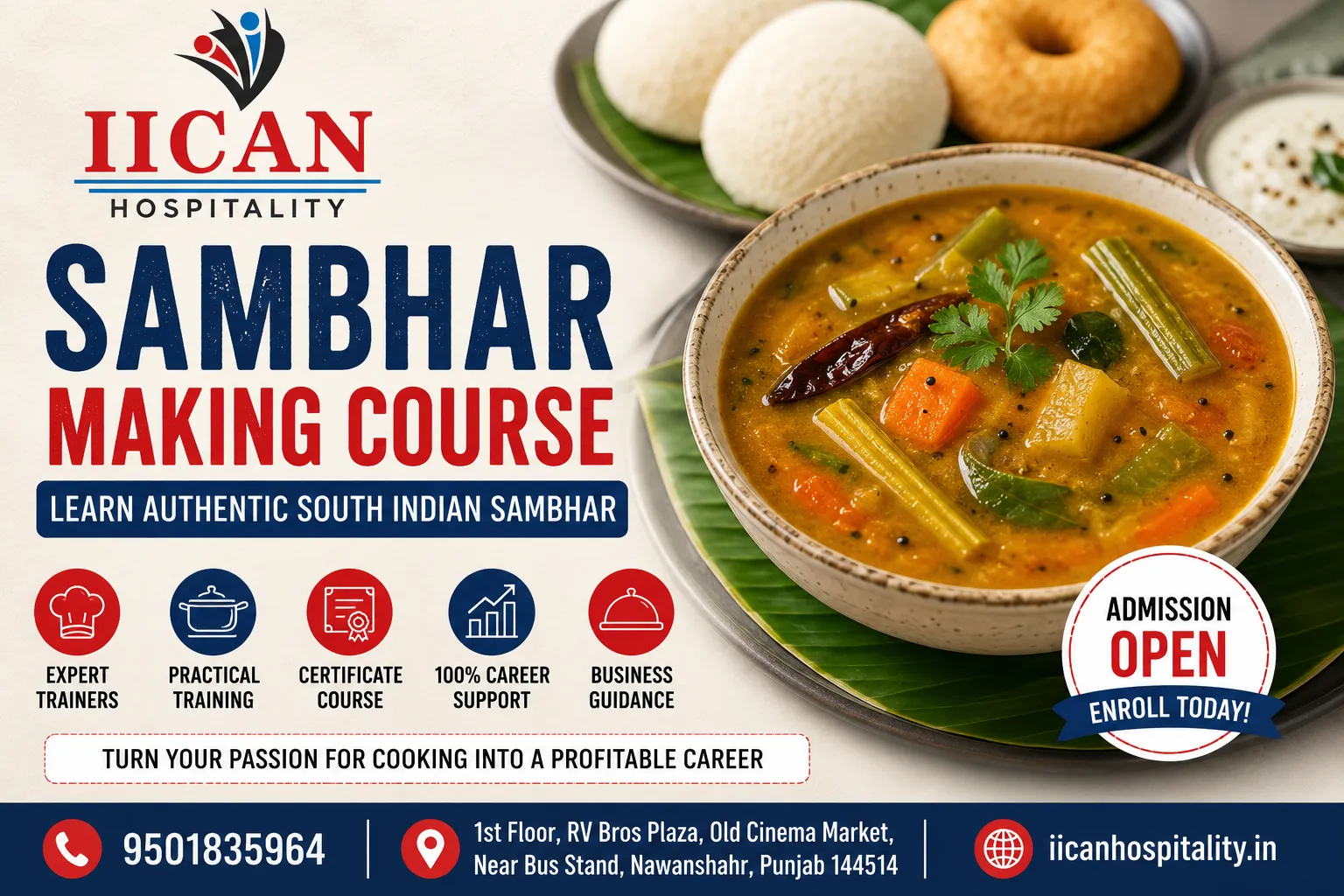 Sambhar Making Course in Nawanshahr