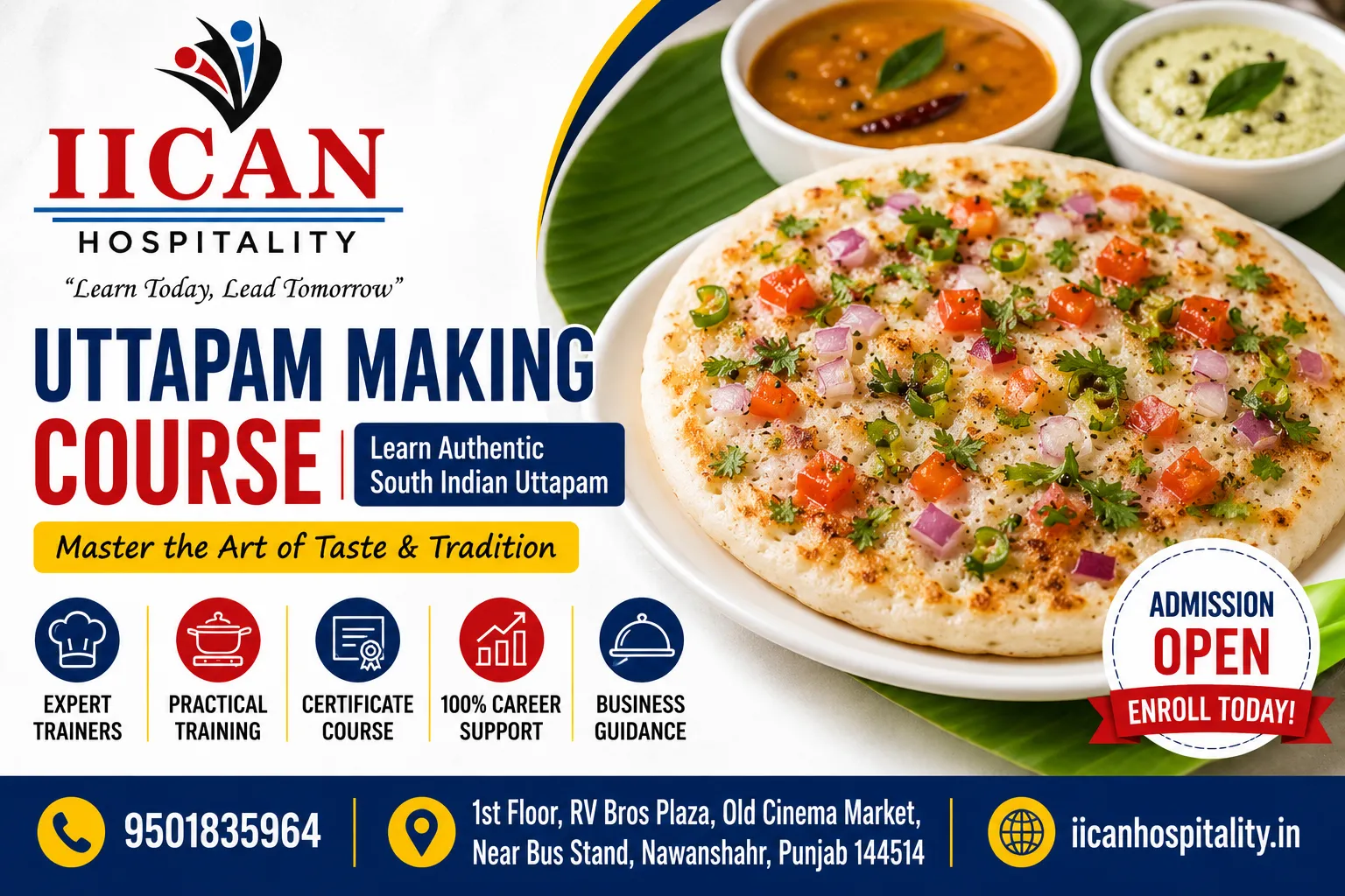 Uttapam Making Course in Nawanshahr
