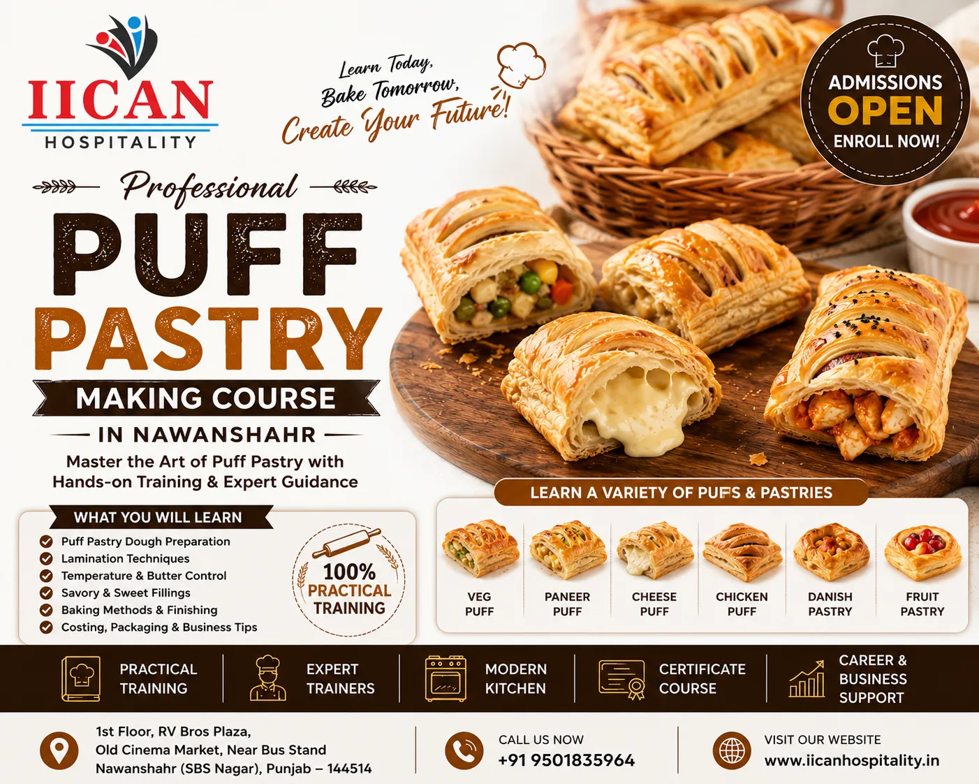 Puff Pastry Making Course in Nawanshahr