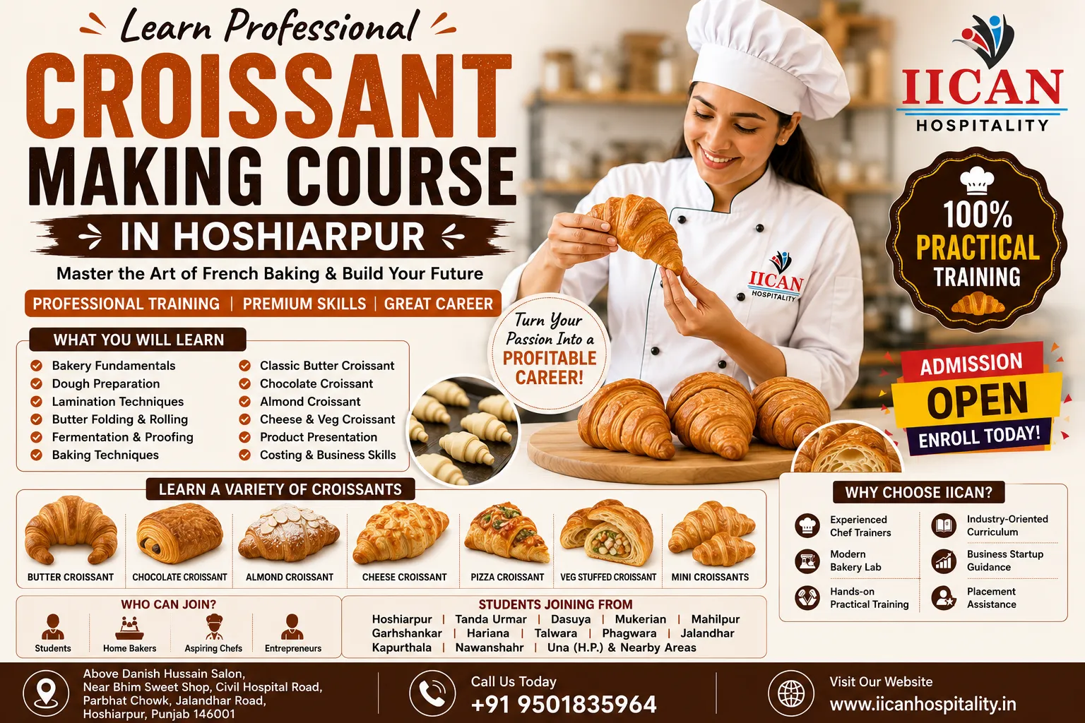 Professional Croissant Making Course in Hoshiarpur