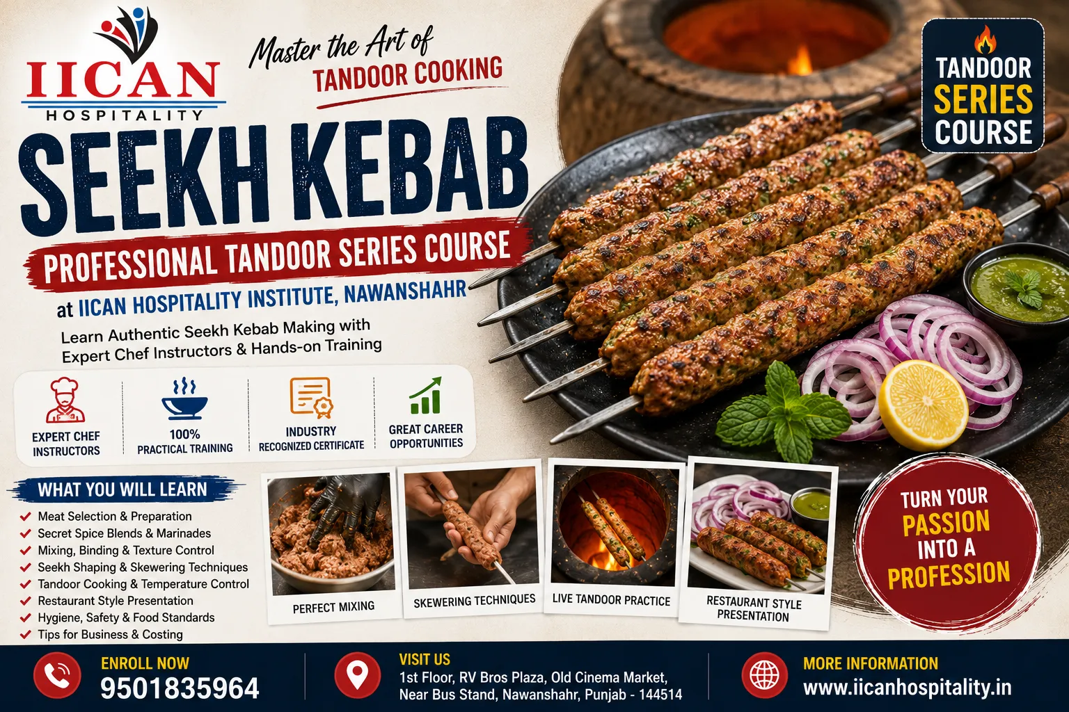 Seekh Kebab Making Course in Nawanshahr