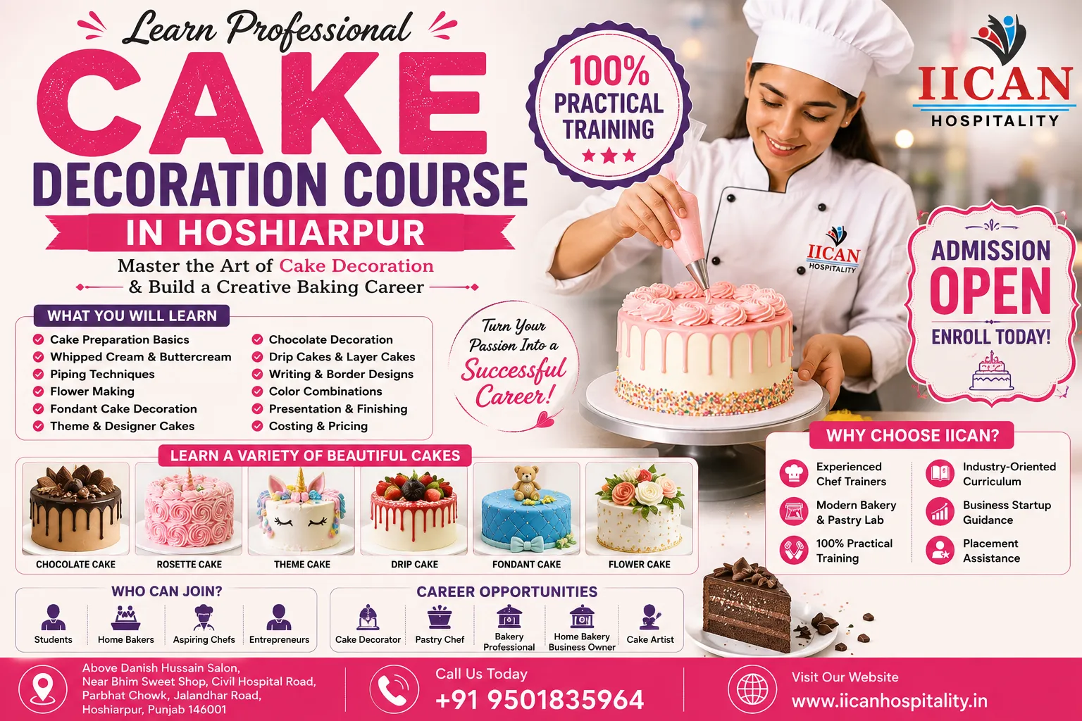 Professional Cake Decoration Course in Hoshiarpur